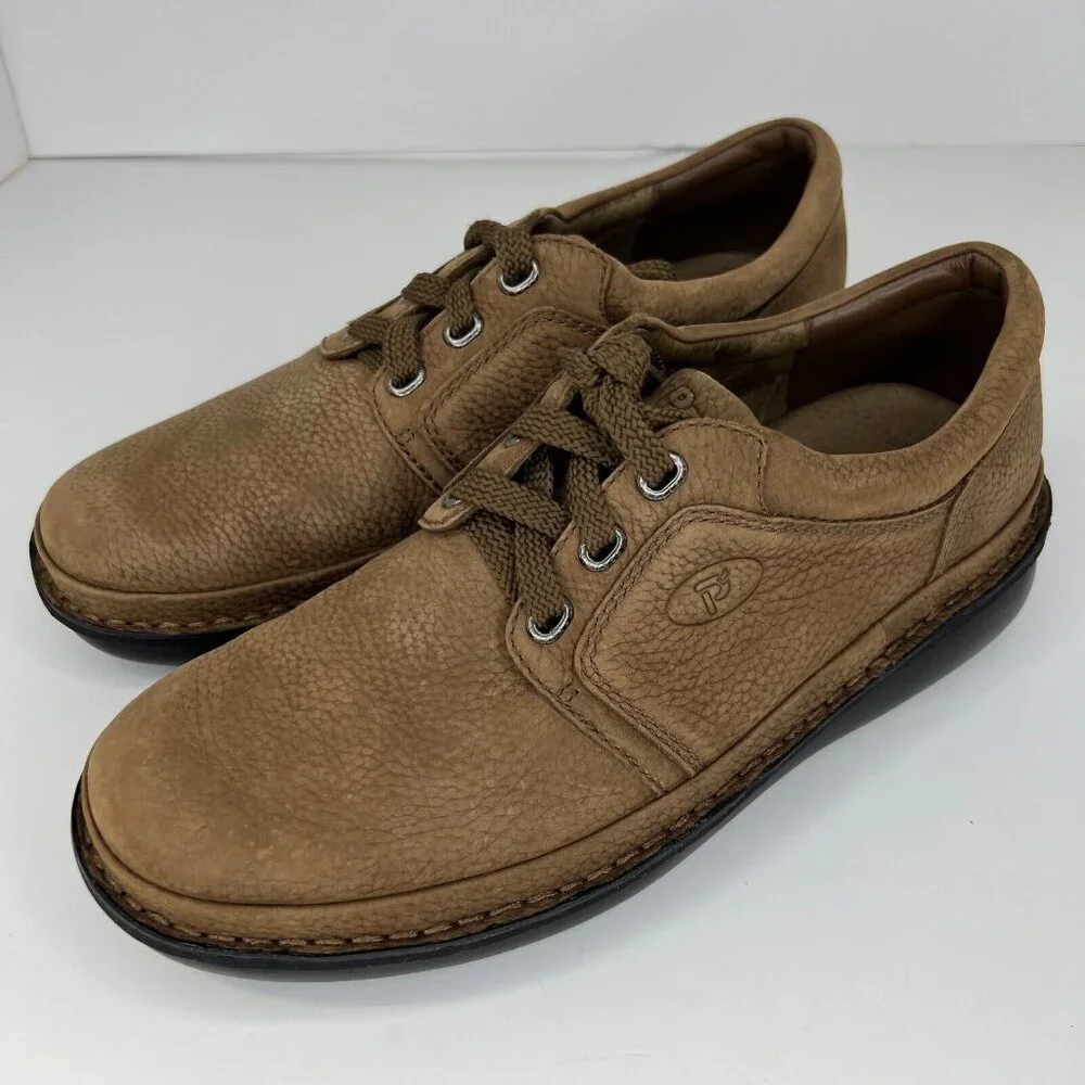 Propet Villager Mens M4070 Brown Leather Lace Up Nubuck Size 11.5 Casual Shoes